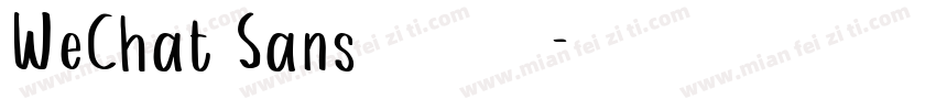 WeChat Sans数字免费下载字体转换